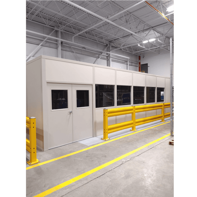 Heavy Duty Warehouse Double Guard Rail Add-On Unit